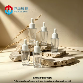 现货30ml透明滴管精油瓶 锥形滴管精华液瓶 原液滴管分装瓶