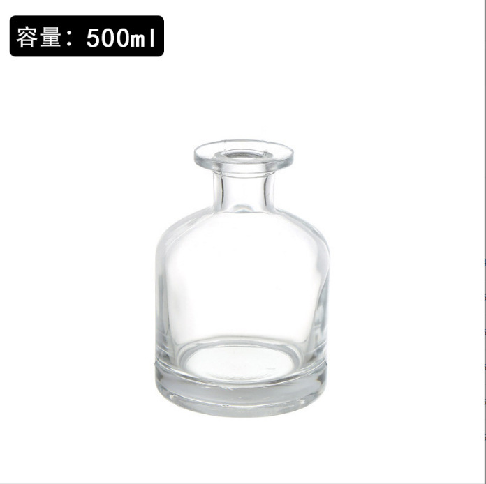 Botella de aromaterapia de vidrio de barriga grande al por mayor Botella de volatilización de aceite esencial de ratán sin fuego Botella de expansión de perfume Decoración de atmósfera Botella vacía