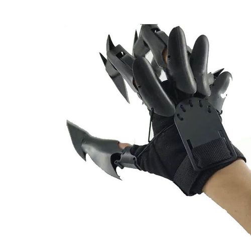 Black dragon claws with movable joints and flexible gloves toy Halloween role-playing horror ghost hand props