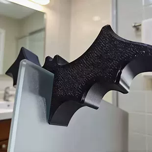 3D-печать крючок-летучая мышь для полотенец на стеклянную дверь