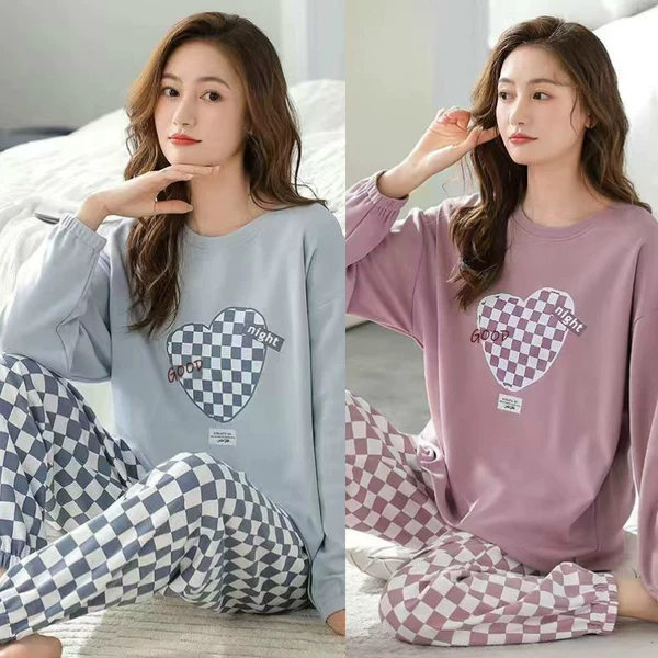Blue purple long-sleeve, trousers