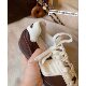 [sheii Su Yinyin] Early Autumn Maillard ~ Korean Color-matching Lace-up Sports Casual Shoes Board Shoes Women's German Training Shoes