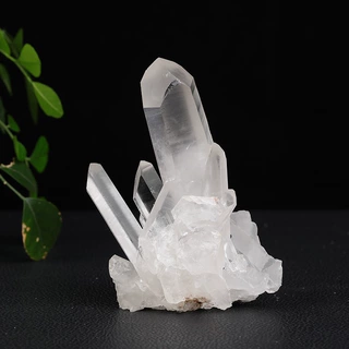 天然白水晶晶簇摆件 水晶簇原石 家居办公摆件批发