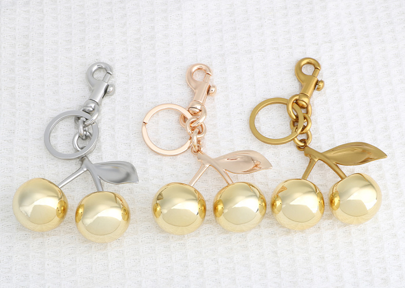 54g Weight Bag Charms Bag Accessories Type 1 Piece Quantity Holiday, Banquet, Daily Occasion Zinc alloy Material Cherry Pattern Casual, Elegant, Lady Style 1 Piece Zinc Alloy Cherry Bag Charms 无