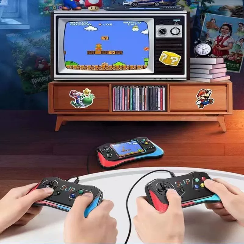 Game console, classic joystick for double, nostalgia, new collection