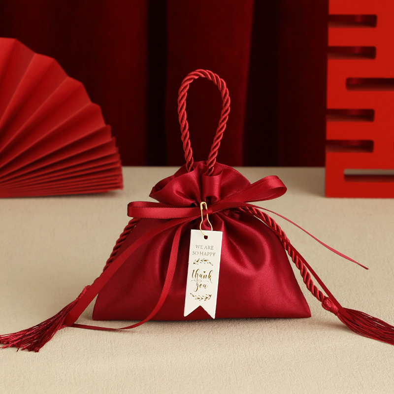 結婚式のお土産結婚喜糖箱高級感手提げ喜糖袋卸売り婚約満月キャンディー包装袋|undefined