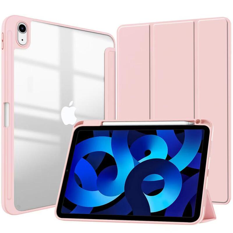 适用iPad11平板保护壳第10代平板壳三折亚克力实色平板保护套12.9|undefined