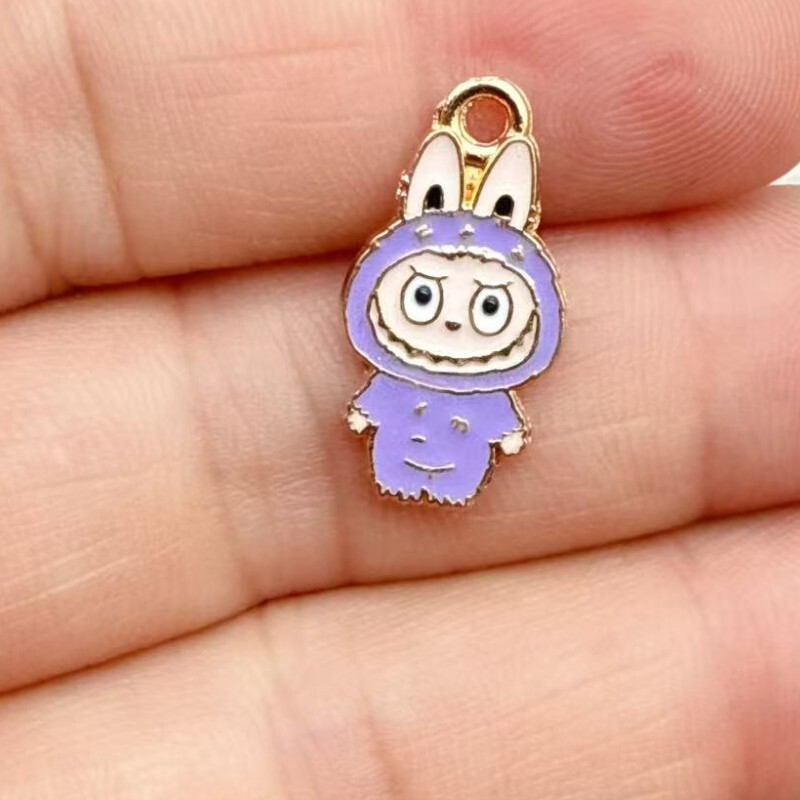 アニメ漫画かわいいラブブペンダント合金ドリップオイル DIY イヤリングキーホルダーネックレス手作りアクセサリー作り|undefined