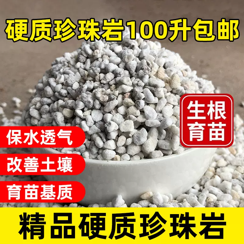 硬质珍珠岩颗粒培养兰花专用植料育苗栽培颗粒土硬质保温隔热材料