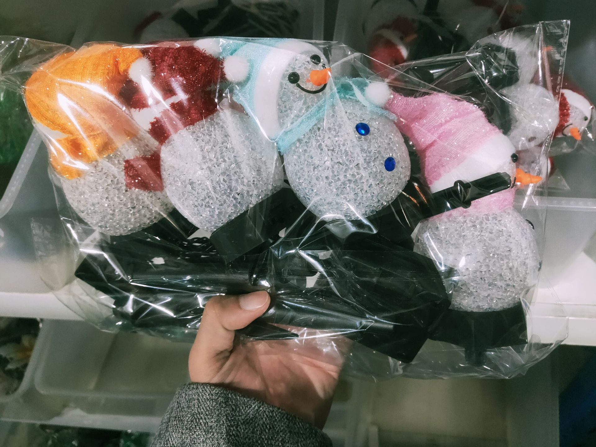 Lámpara de Tierra solar decoración de Navidad lámpara de muñeco de nieve al aire libre jardín lámpara de paisaje Césped lámpara de tierra transfronteriza