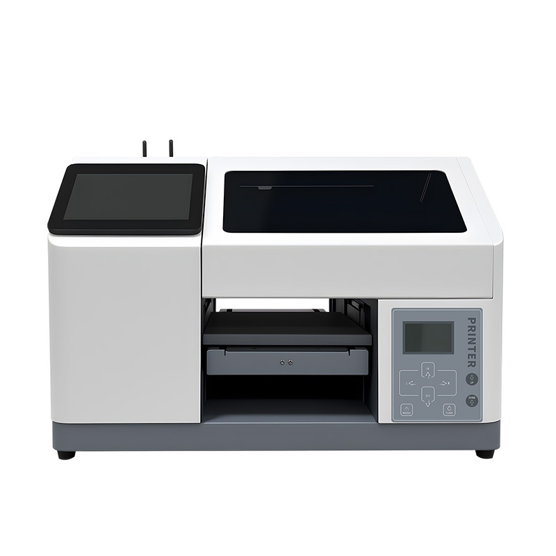Impresora plana uv pequeña 3D relieve caja de teléfono acrílico placa de cristal estándar metal tejido de máquina empresarial