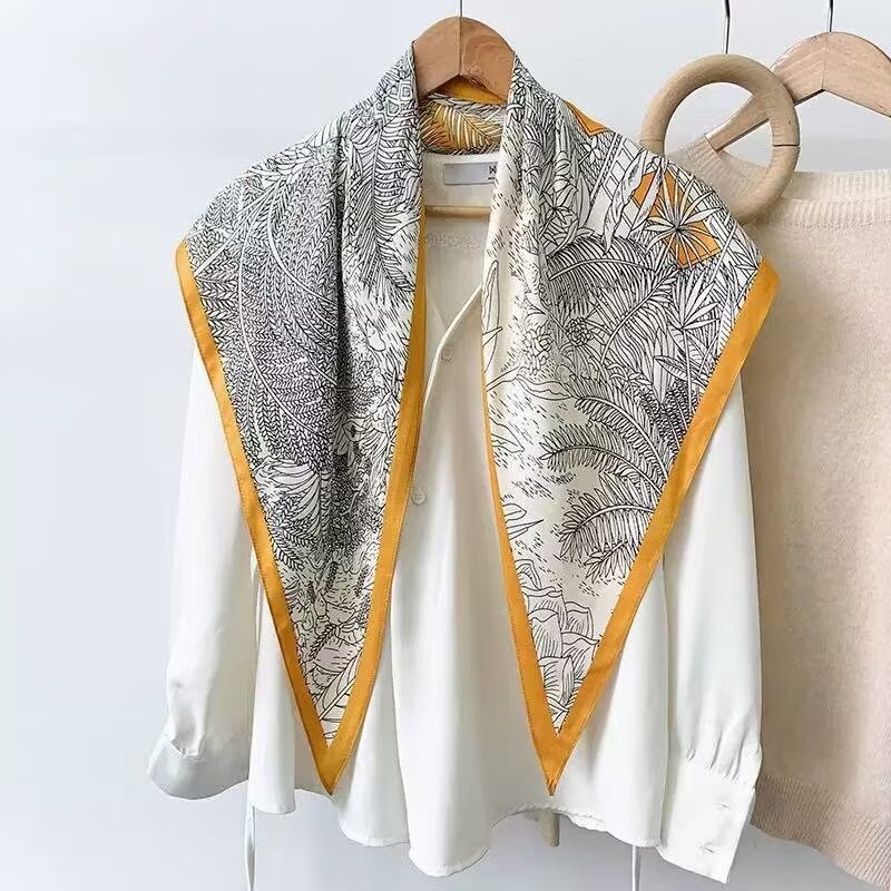 2026 New Style Jeans with a Layered Belt, Versatile Scarf, Large Triangle Scarf, Sun Protection Headscarf, Shawl, and Scarf