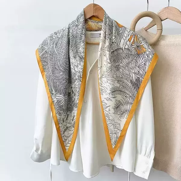2026 New Style Jeans with a Layered Belt, Versatile Scarf, Large Triangle Scarf, Sun Protection Headscarf, Shawl, and Scarf