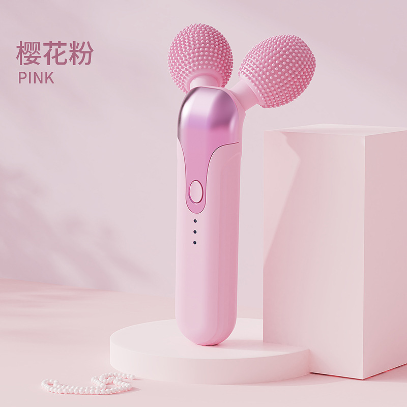 新しい電動洗顔器、洗顔ブラシ、美容マッサージ器、ローラー振動リフティングアーティファクト、Vフェイス美容痩身器|undefined