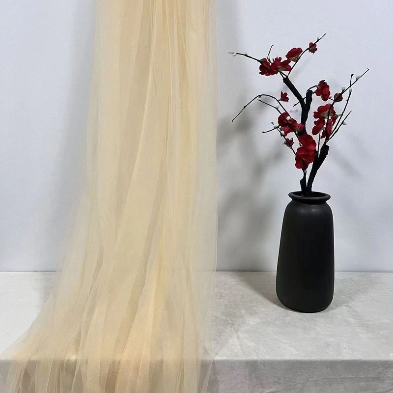 雾纱网纱布料白色蕾丝软纱布服装婚庆装饰摄影背景拍照面料亚马逊|undefined