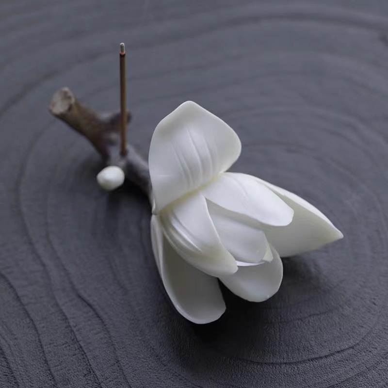 Portaincienso de Cerámica Magnolia Hecho a Mano para Purificación de Aire image 7