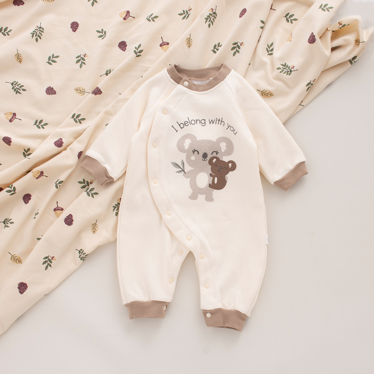 Koala más 1 pieza de mono de terciopelo (1 talla pequeña)