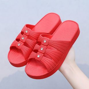 Slippers for Women, Summer Outer Wear, Non-Slip Thick-Soled Mom's New Wear-Resistant Daily Soft-Soled Soft Casual and Comfortable Sandals