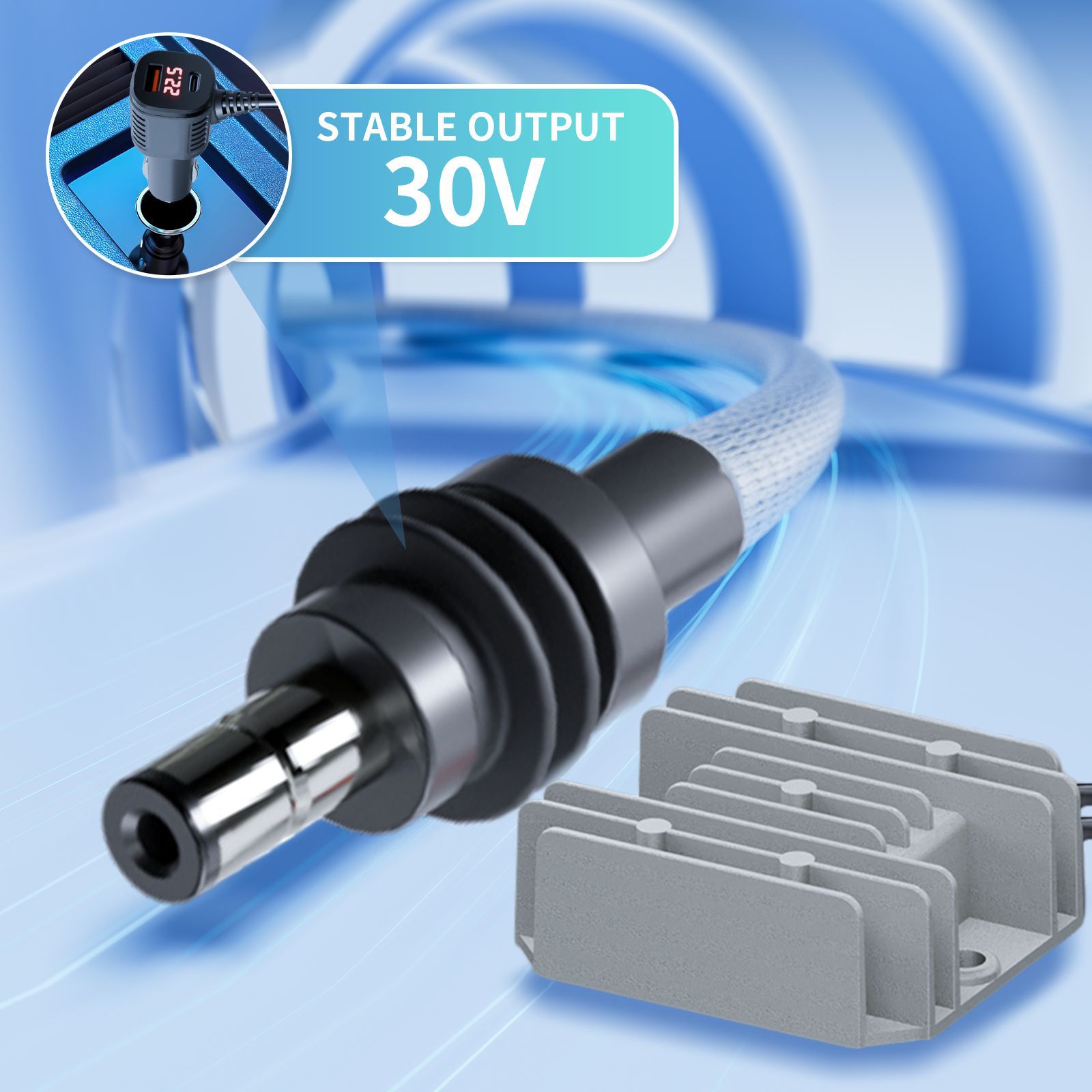 Cross-Border Hot-Selling 12V24V to 30V3.5A Power Converter Mini Cable 12V to 30V3.5A Boost Power Supply