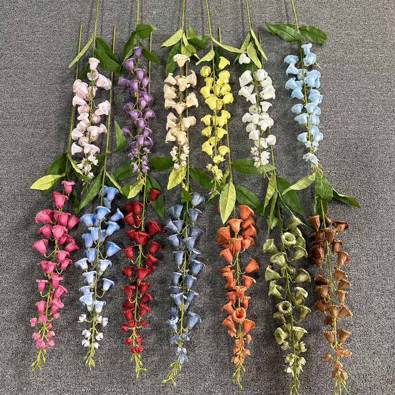 Simulation Lily of the Valley for Foreign Trade & Wedding: French-Style Large Wind Chime, Hanging Bell, Soft-Decoration Fake Flowers for Elegant Weddings