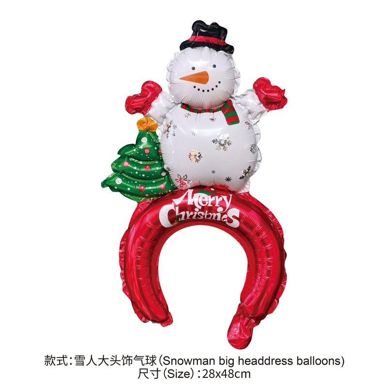 クリスマスのクリスマスツリーの老人雪だるまは棒のカチューシャの装飾品を持っています。|undefined