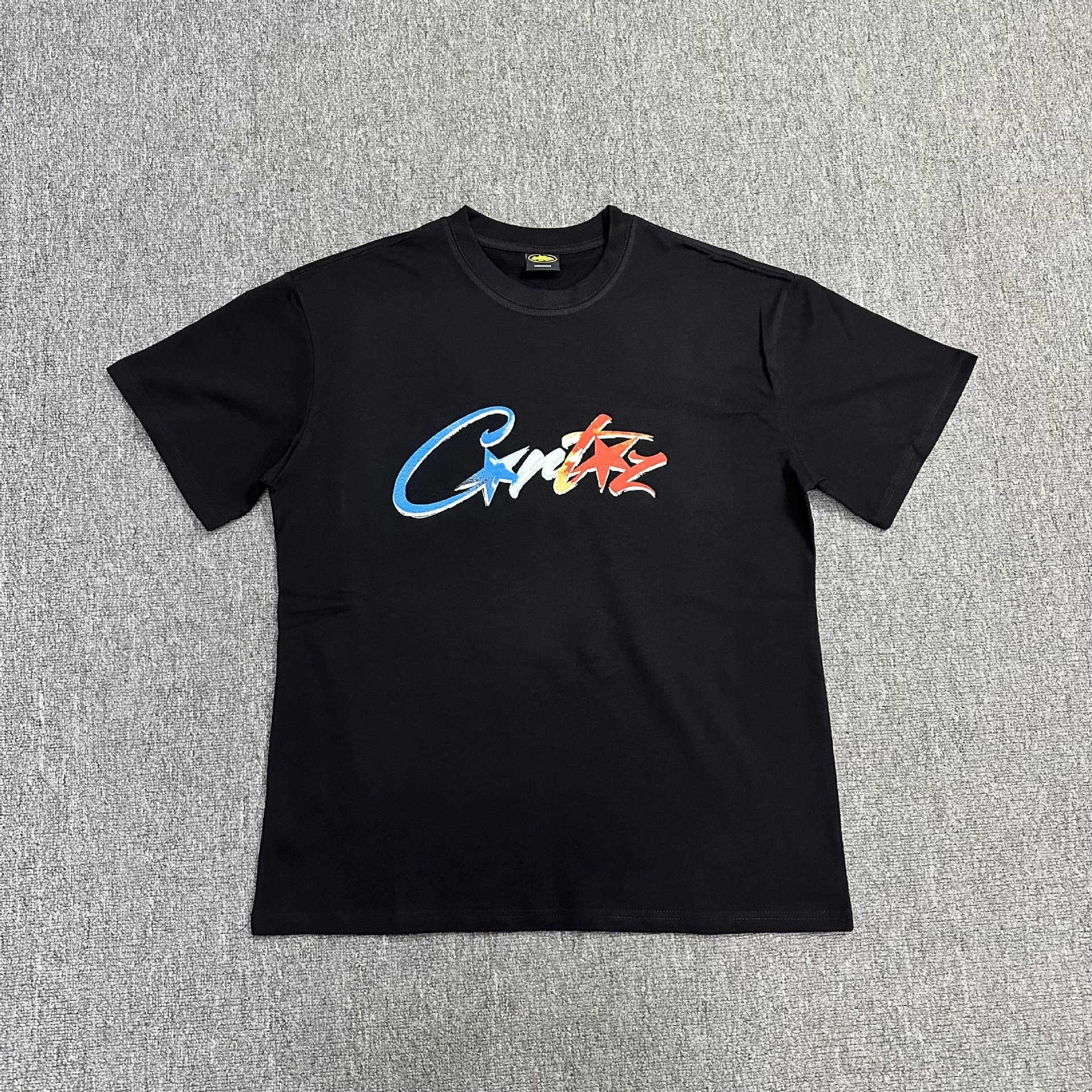 Corteiz Alcatraz Script T-shirt Black