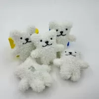 Корейская кукла-медведь из бобов, мягкая игрушка, брошь-медведь, сумка, шляпа, детская одежда, аксессуары для украшения, аксессуары