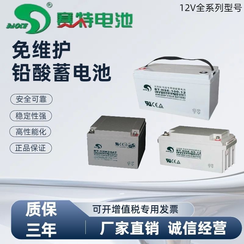 赛特蓄电池BT-HSE-100-12 (12V100AH/10HR)UPS/EPS备用储能电池