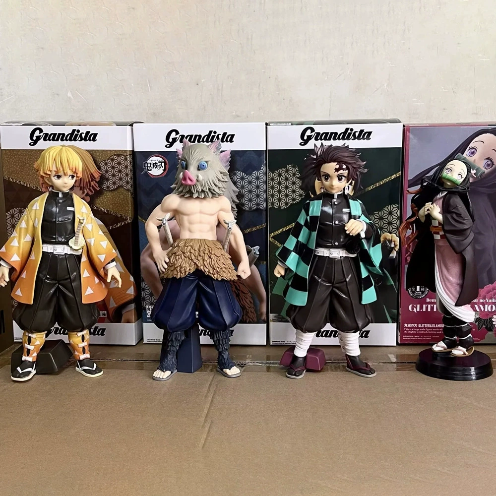 Большая модель Pill Demon Slayer Ros Series Большая фигурка Танджиро Незуко Зенитсу Иноске Незуко.