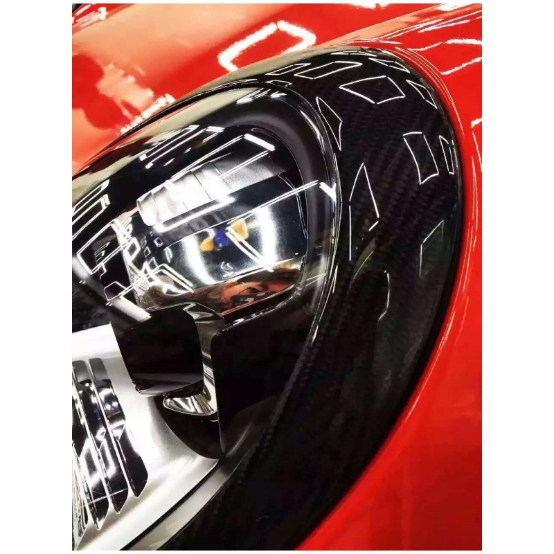 Suitable for 12-18 years Porsche 911 series 991 carbon fiber headlight lamp eyebrows carbon fiber material 991 professional