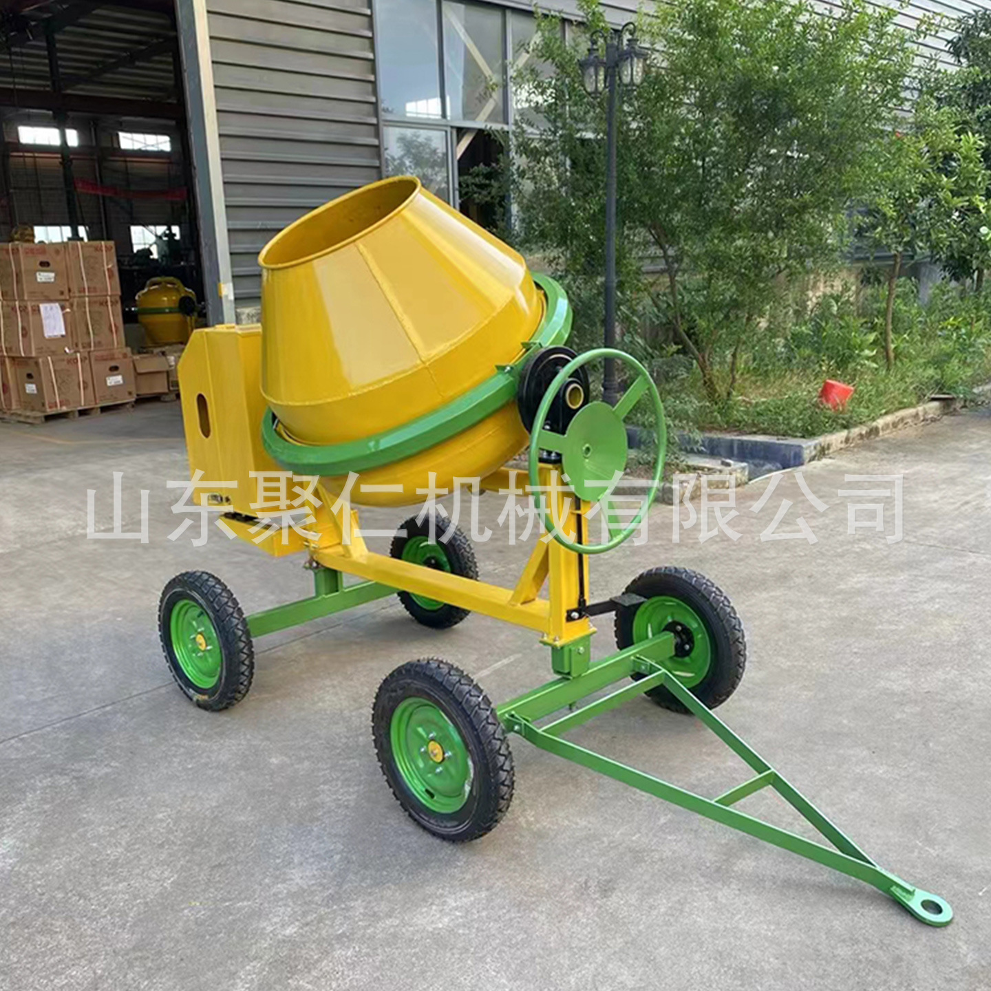 Mezcladora diesel 350 Mezcladora de concreto CM350 Mezcladora de cilindro de engrosamiento de construcción de ingeniería
