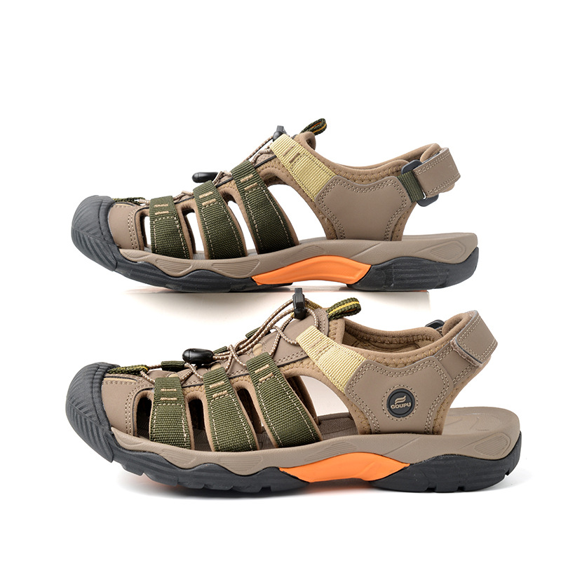 Cross-Border Foreign Trade Beach Shoes for Women, Non-Slip Soft-Soled Wading Shoes for Outer Wear, Baotou Outdoor Couple Sports Sandals for Men