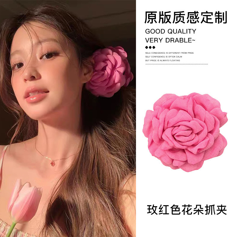 3 # 장미 핑크 장미 꽃 클립