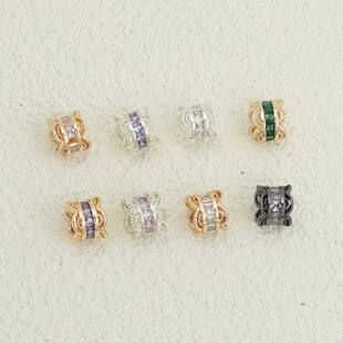14K����ɫ��ݷ��ʯ�U�ջ�߅��׸���Ͱ��diy�p�^�����Ʒ���