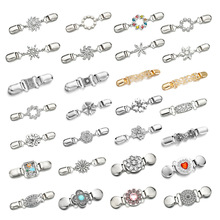 跨境wish爆款欧美复古胸针夹 鸭嘴夹披肩围巾开衫毛衣束紧胸针夹