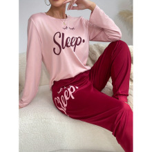 O 96240 Letter print pajama set ��ĸӡ��˯���׿羳���uͨ