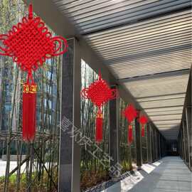 定制中国结挂件福字挂饰春节装饰玄关交房绒布结春节装饰福字挂饰