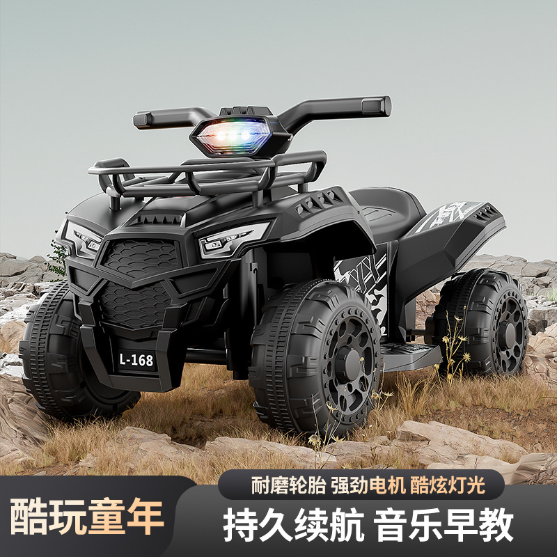 Motocicleta eléctrica para niños al por mayor de fábrica, todoterreno de cuatro ruedas, vehículo eléctrico para niños