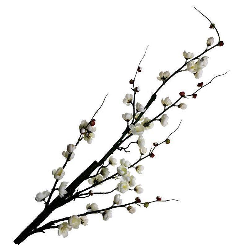 中式梅花腊梅花枝假花仿真花家居客厅电视柜装饰品摆件干花盆景|undefined