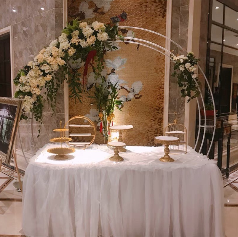 Estilo europeo té de la tarde Merienda stand creativo boda postre Mesa decoración postre pastelería pastel soporte de comida fría soporte de exhibición
