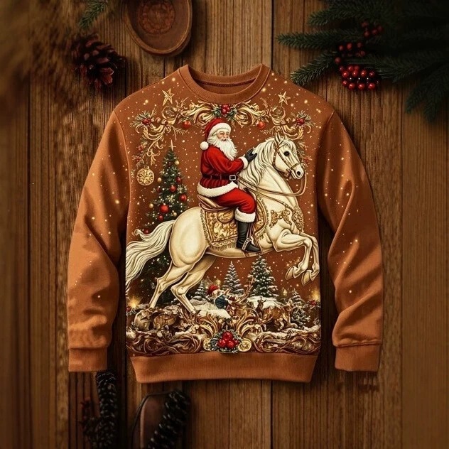 New cross-border products for export, including Amazon and independent websites: Christmas and Halloween-themed printed casual and fashionable round-neck long-sleeve sweatshirts, sourced directly from the manufacturer New cross-border products for export, including Amazon and independent websites: Christmas and Halloween-themed printed casual and fashionable round-neck long-sleeve sweatshirts, sourced directly from the manufacturer