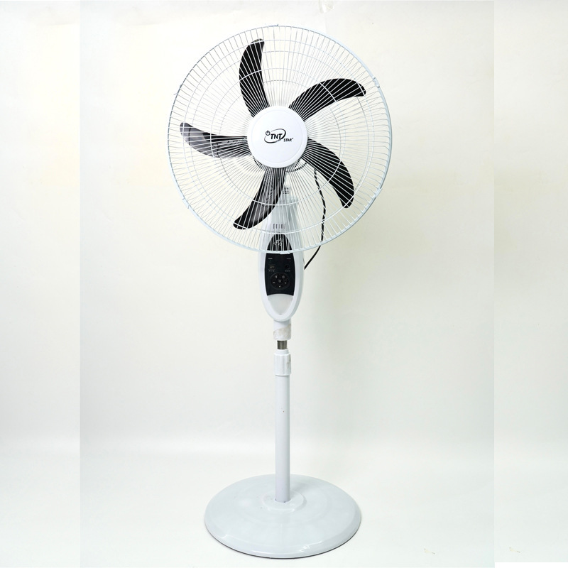 16-inch solar power commercial power dual-use AC DC charging household shaking head floor fan factory wholesale