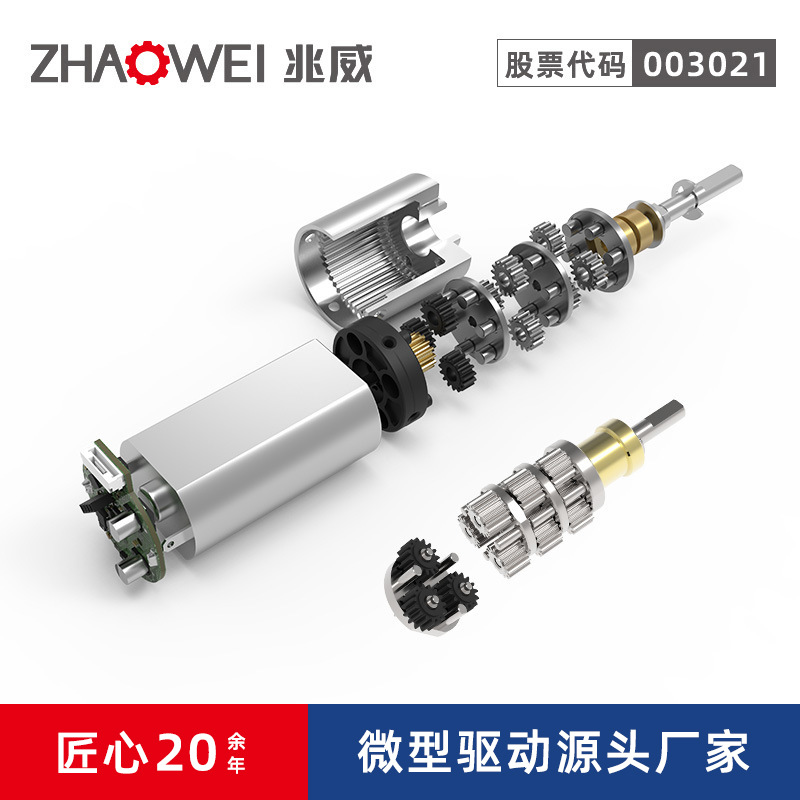按摩器迷你筋膜枪无刷电机微型齿轮箱减速直流电机外转子震动马达