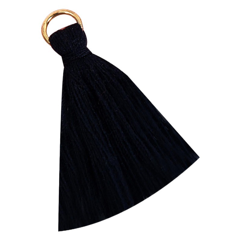 Spot color 3cm polyester cotton hanging ring small tassel clothing accessories 3cm tassel ear pendant accessories crafts