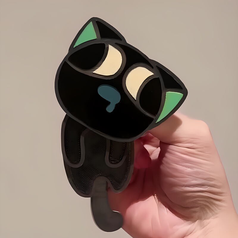罗小黑战记2电影周边天才小猫罗小黑摇摇乐亚克力钥匙扣挂件物料|undefined