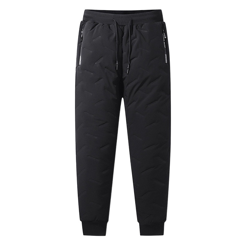 Pantalones de algodón con forro de lana de cordero grueso casual versátil invierno más pantalones de tamaño pantalones de chándal cálidos de los hombres tendencia deportiva 7XL