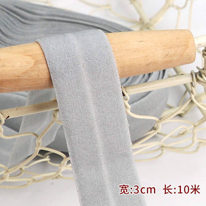 Tira de borde elástico de algodón accesorios de tela tira de borde de ropa de bebé cinta ropa interior banda elástica correa de tela plegable