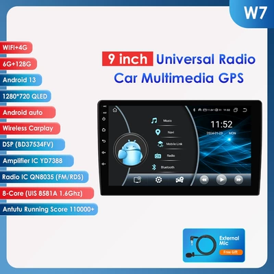 DVD Navigation – reversing image all-in-one machine - 6-128g-wifi-4glte-8581a-carplay-eight-nuclear-9-inch-universal-machine