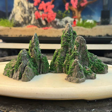 精品青龙石山峰靠山石办公室山水创意假山盆景鱼缸造景茶桌摆件