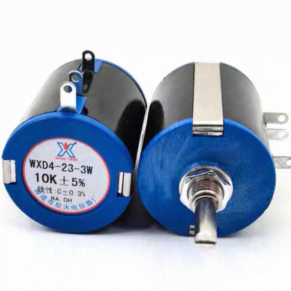 正品南通星火精密多圈10圈线绕电位器WXD4-23 3W 1K 4K7 10K 47K